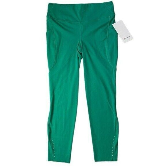 Lululemon Fast Free Leggings Size 12 NWT $128 POCKETS Kelly Green Updated